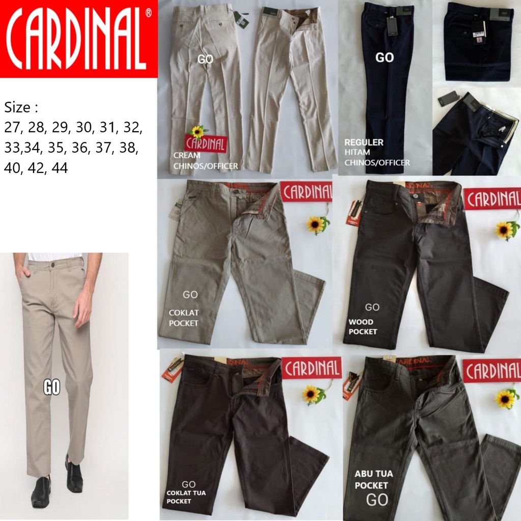 gof Celana Cardinal Panjang Casual Cotton Original (Harga Promosi) Celana Chino Pria Fashion Laki