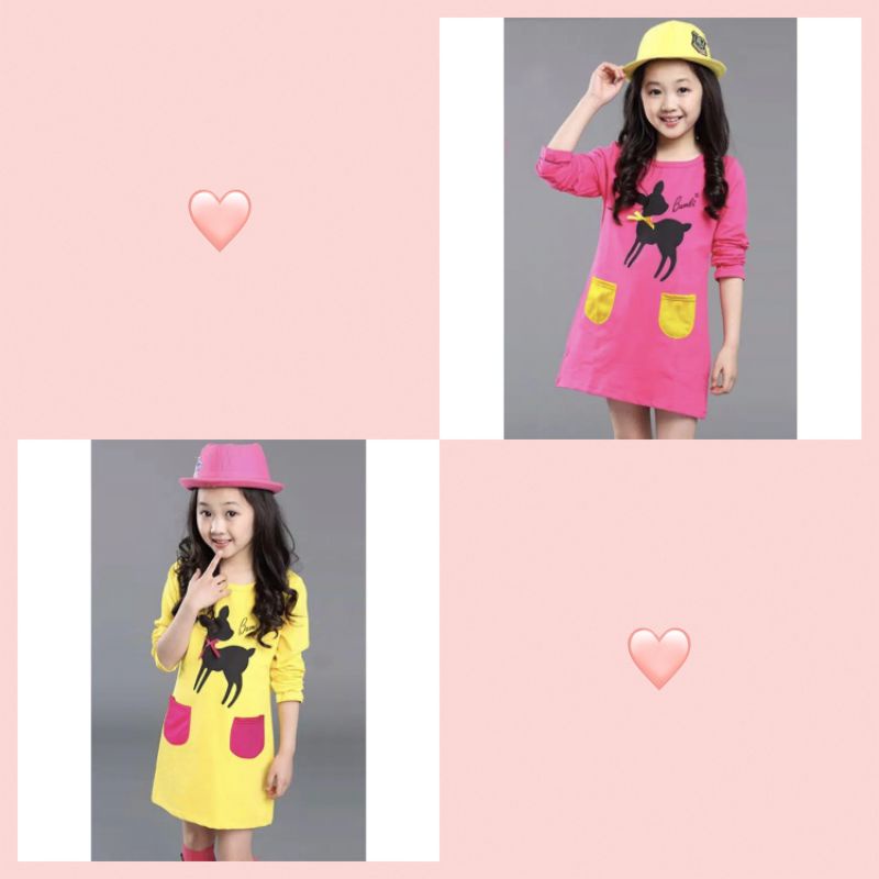 baju anak perempuan/tunik anak perempuan lucu umur 1-9 tahun