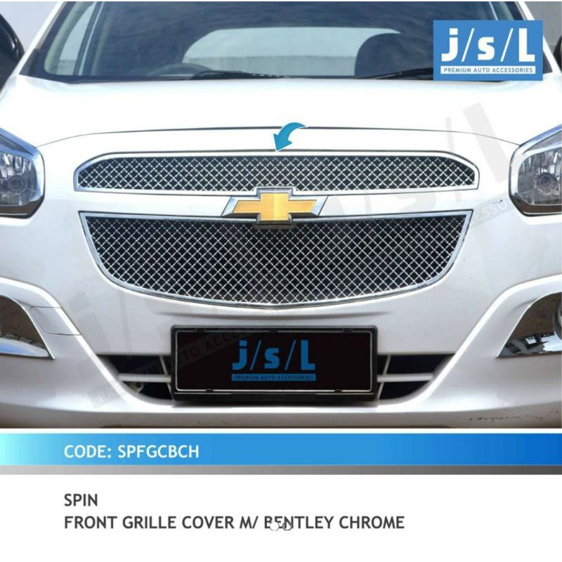 grill depan Chevrolet Spin m/ Bentley chrome jsl