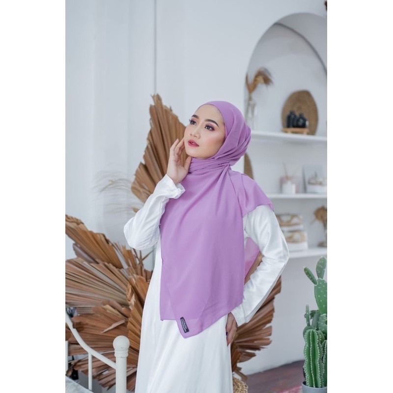 ALGHANI - PASHMINA CERUTY BABYDOLL BASIC SHAWL POLOS 180x75
