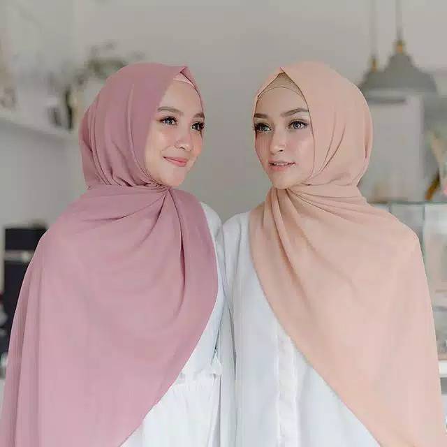 (LEBIH PANJANG 15cm) JAHIT TEPI PASHMINA SABYAN DIAMOND UKURAN 165x75cm-2