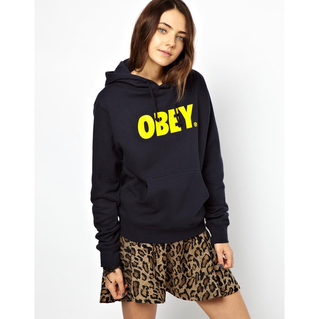 Jaket Hoodie OBEY - Navy