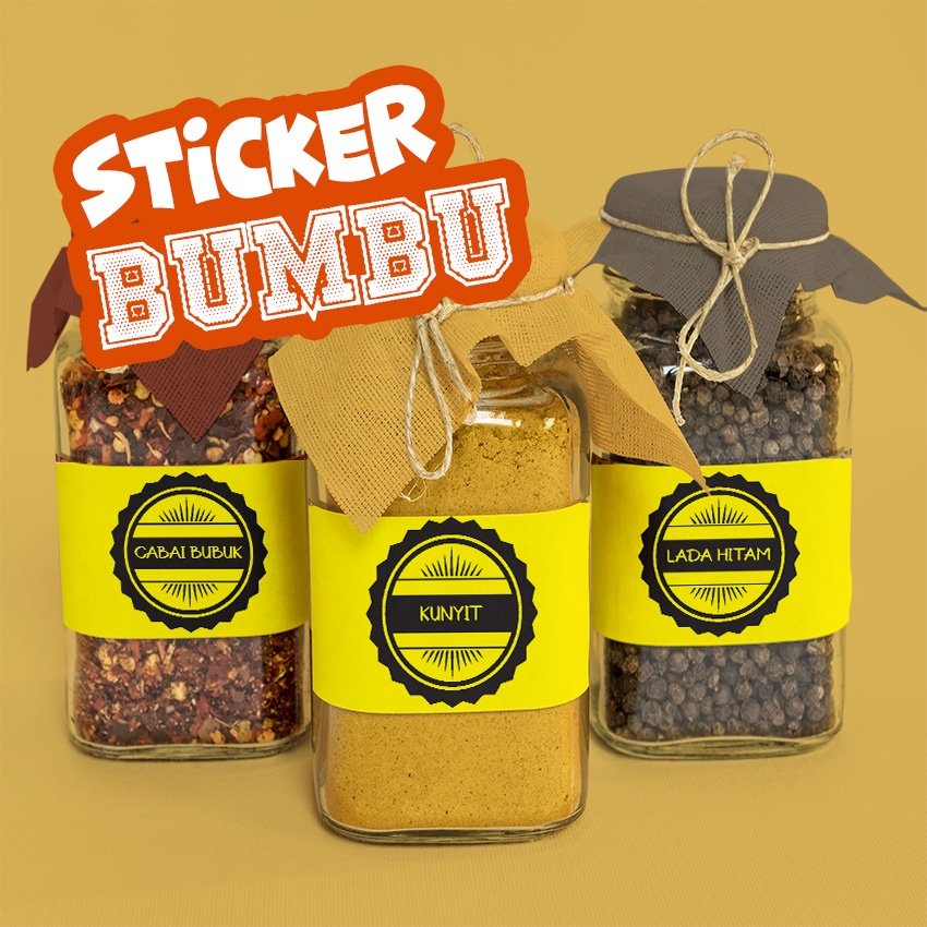 

stiker bumbu dapur | stiker bumbu | stiker garam | sticker 0018