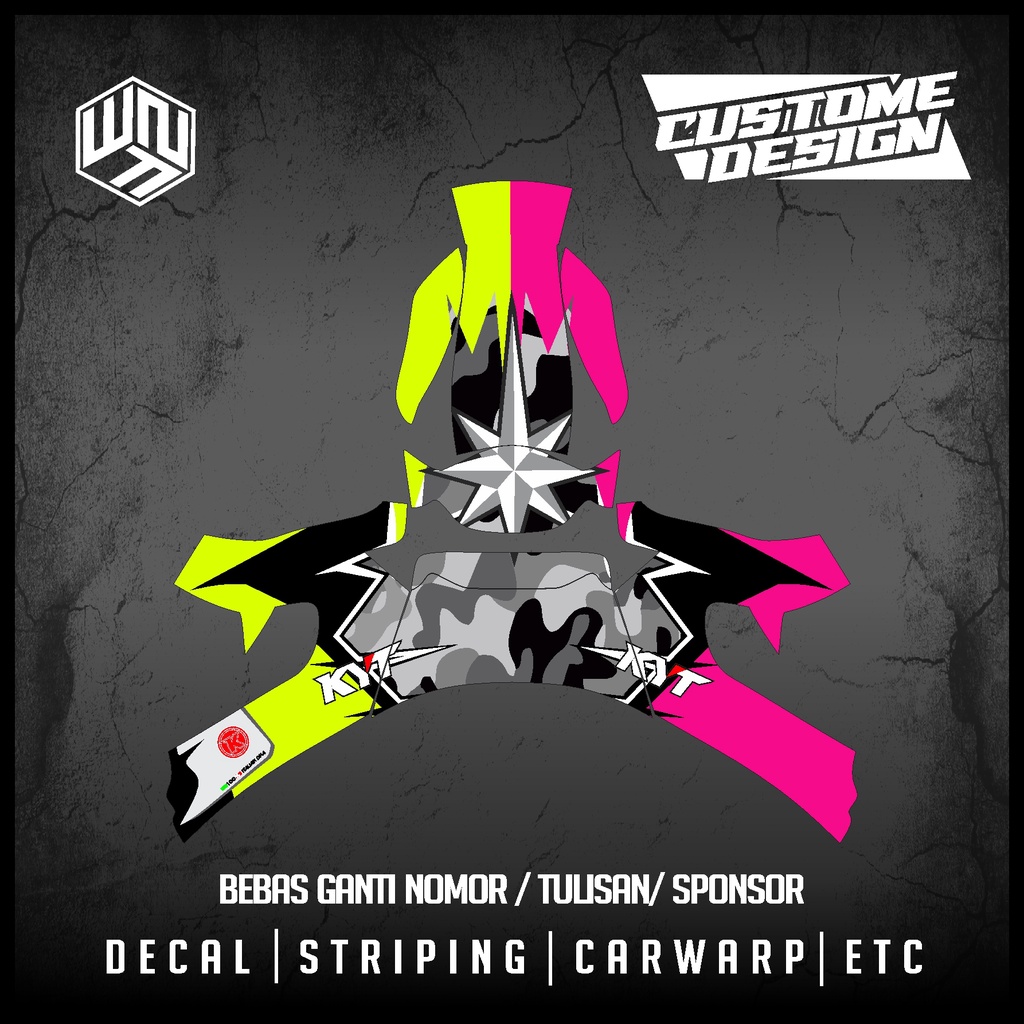 decal  sticker helm kyt rc 7 keren 02 espargaro