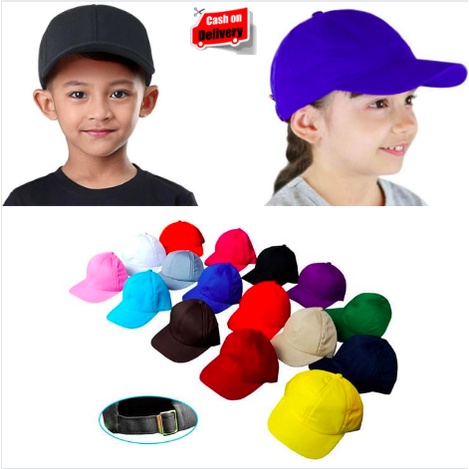 Topi Baseball Polos Anak - Anak / Balita Usia 1-8 Tahun Unisex