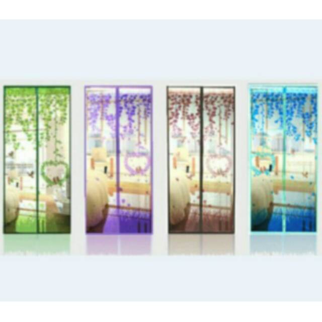 LOVE BIRD TIRAI MOTIP BURUNG MAGNETIC MAGNET CURTAIN ANTI NYAMUK MESH