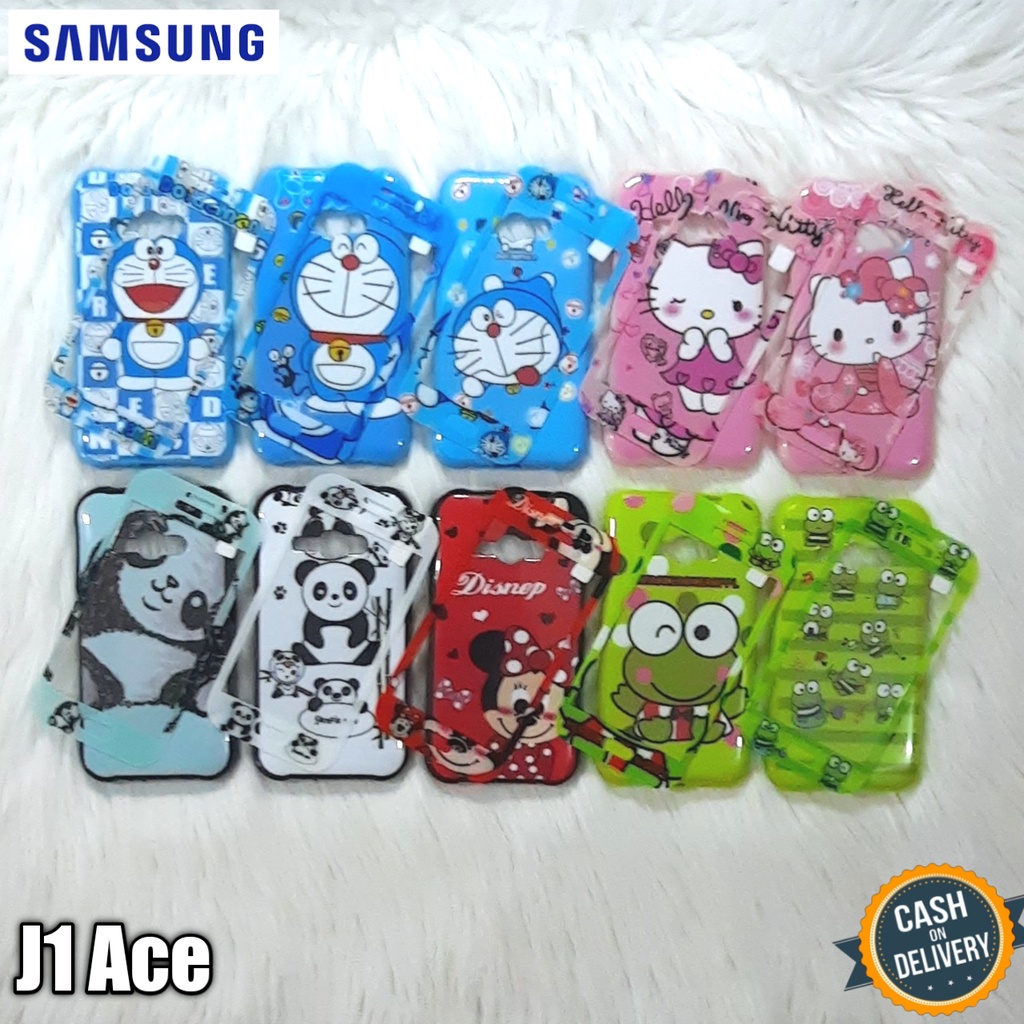 Case Hp Samsung J1 Ace Softcase Jelly Glossy + Tempered Glass