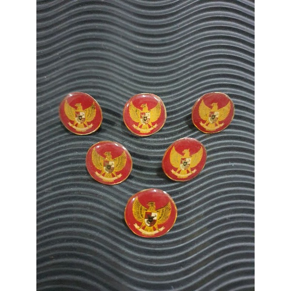 Pin kerah garuda bulat merah | pin garuda bulat | pin kerah