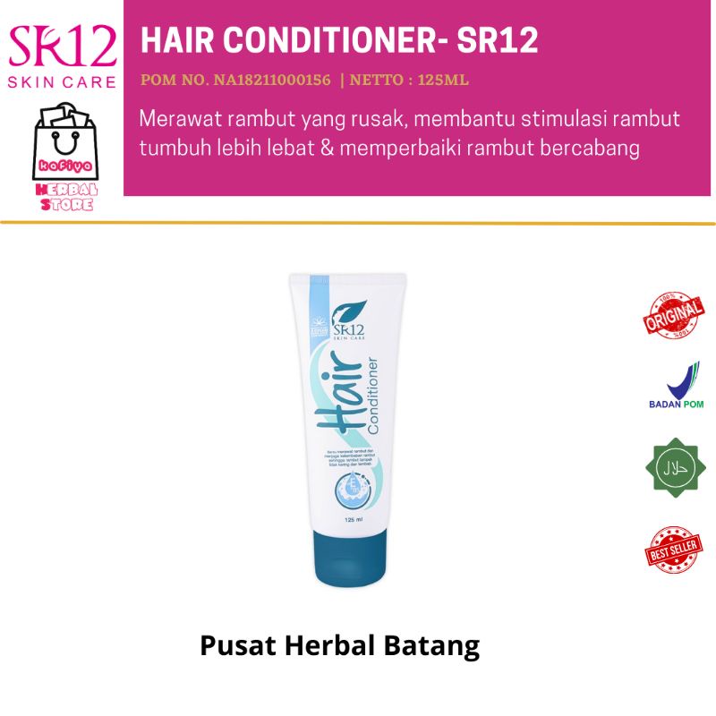 SR12 HAIR CONDITIONER / CONDITIONER MELEMBUTKAN RAMBUT / KONDISIONER PENCEGAH KETOMBE / RAMBUT HITAM BERKILAU