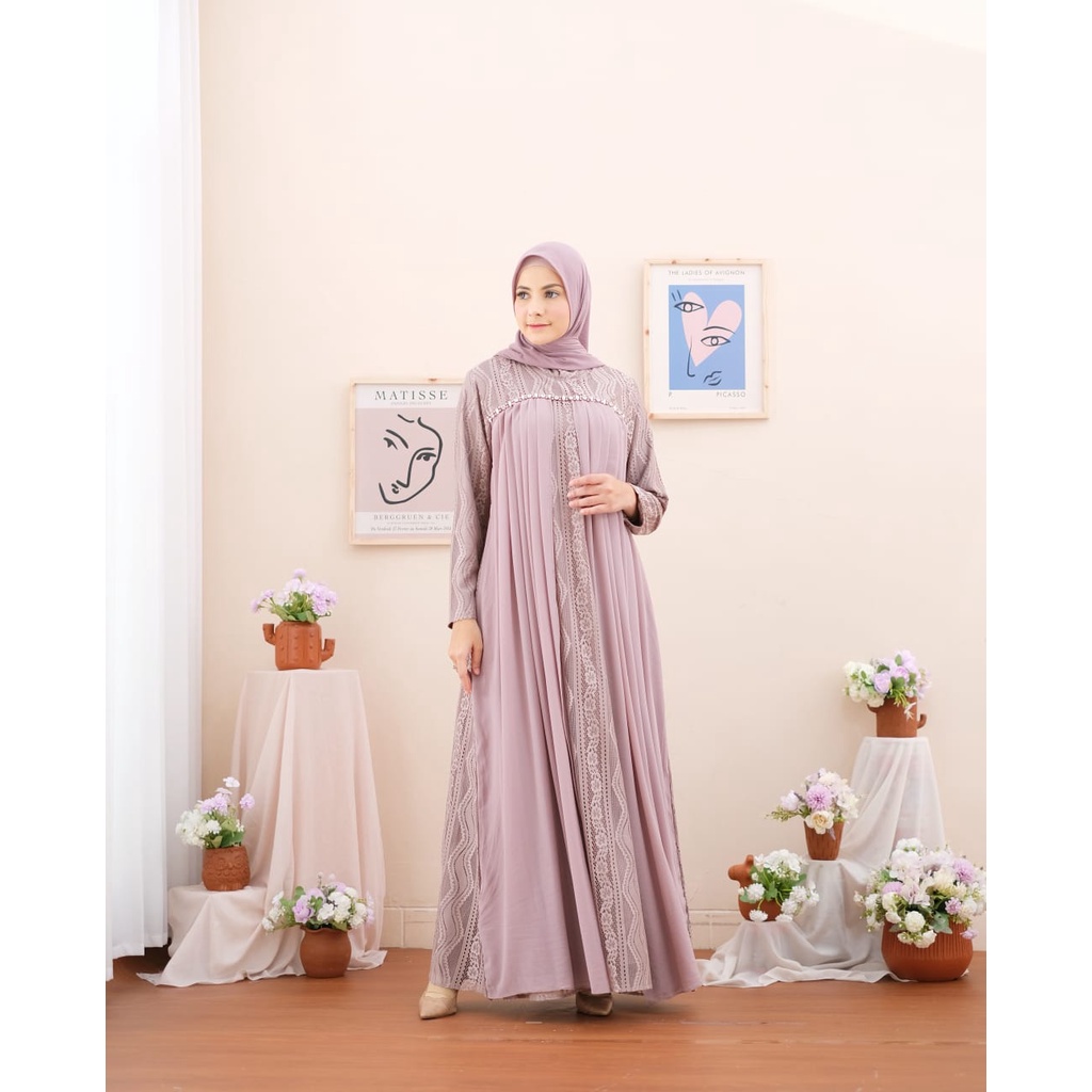 Gamis Sabyan NK / Kebaya Gamis Pesta / Dress Brukat / Kebaya Kondangan