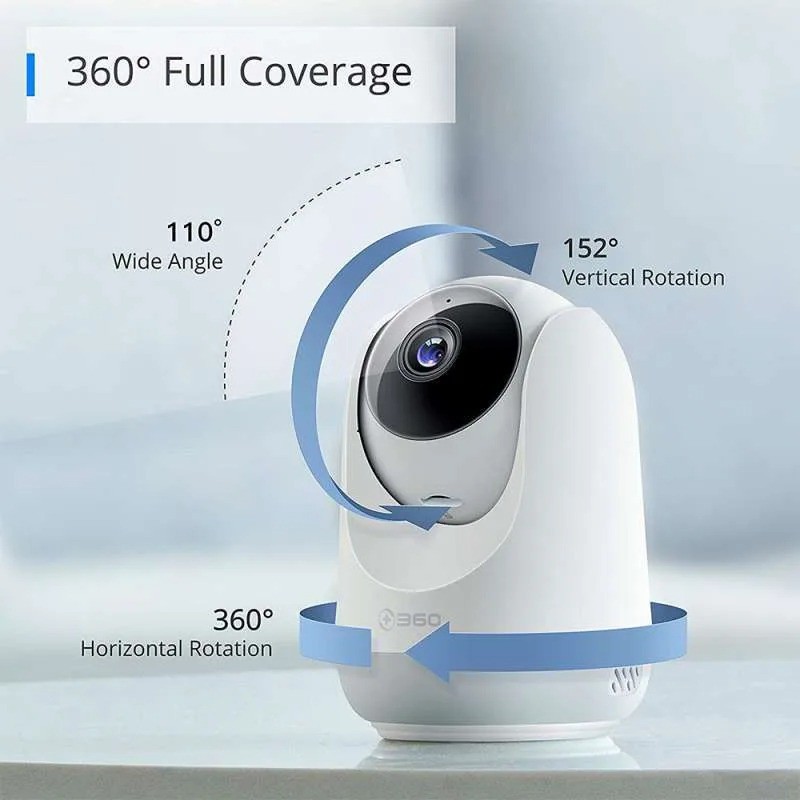 QIHOO D806 360 Smart IP Camera CCTV WIFI Night Vision Pan Tilt CCtv Indoor Outdoor cctv rumah