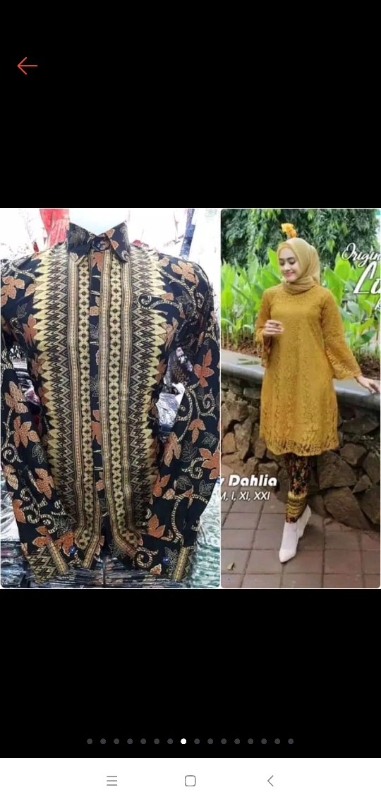 Terlaris | Couple Tunik Brukat / Kebaya Couple Keluarga / Kemeja Hem Panjang