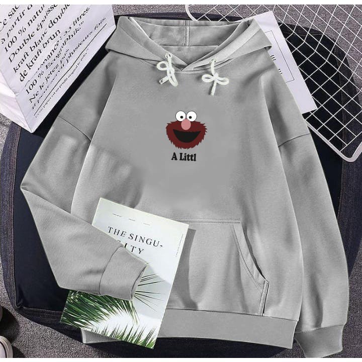 Zannah Hoodie Elmo Bahan Pleece- Hodie Elmo Pleece L XL XXL