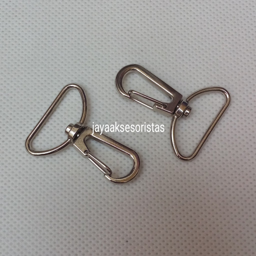 kew-kew kait tas 2.5 cm nikel/12 pcs