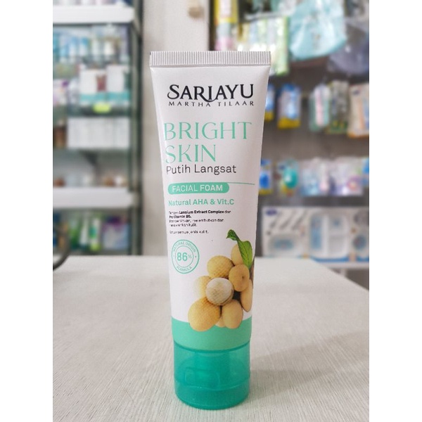 Sariayu Bright Skin Putih Langsat Facial Foam 75 g / Sabun Pencuci Muka