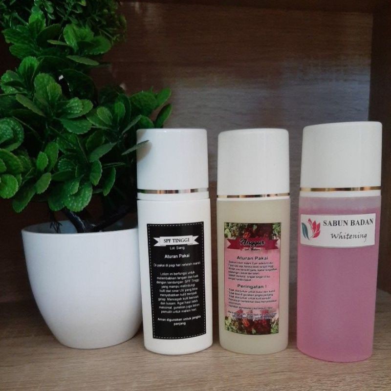 Paket Lotion Dosting Anggur Super (siang malam sabun cair)