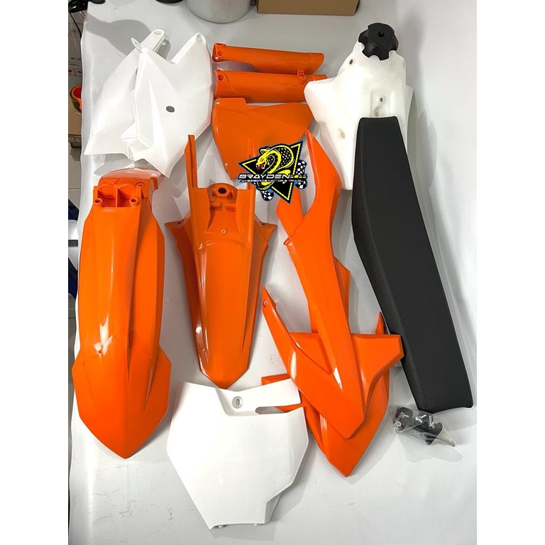 BODY SET KTM 85 2020 / Body set ktm 85 2020 Body fullset ktm 85 tahun 2020 plus jok dan tangki / BODY SET TRAIL BEBEK