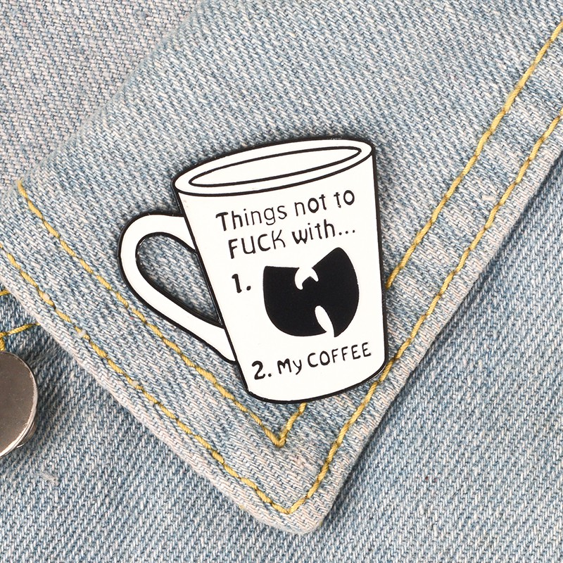 Wu Tang Clan Bros Pin Enamel Desain Wutang Rap Music Coffee Gaya Klasik