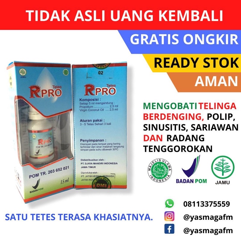 Tetes R pro herbal Rpro asli 100% original untuk mengobati mata minus,plus,silinder,rabun. Juga meng