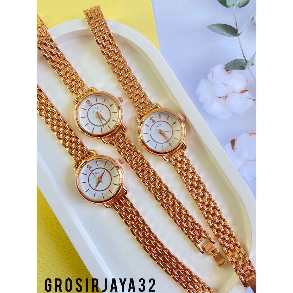 Jam Tangan Belia fashion Rantai stainless/ Jam Quartz / Fashion Wanita / Jam /  Jam Tangan Wanita keren