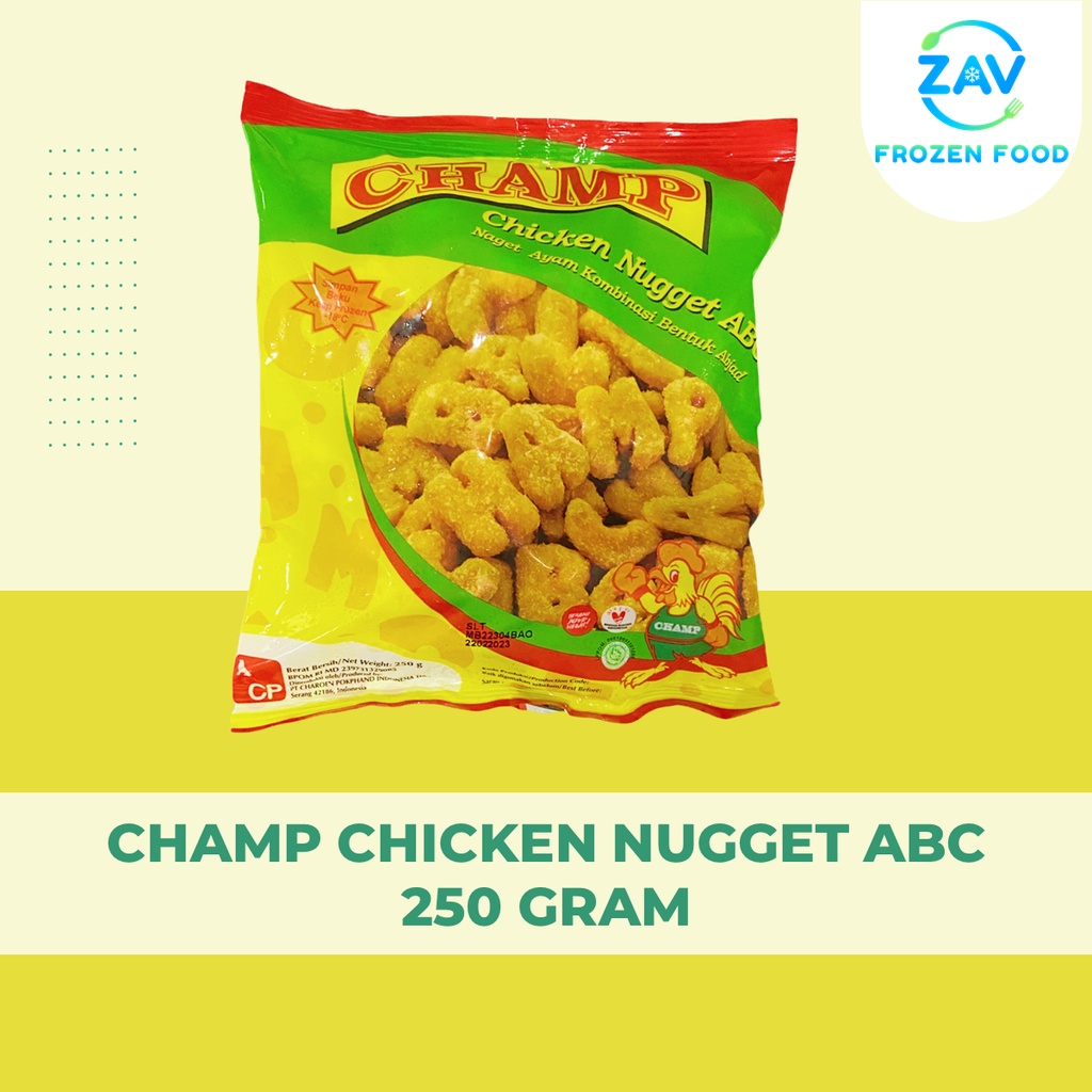 

CHAMP CHICKEN NUGGET ABC 250 GRAM