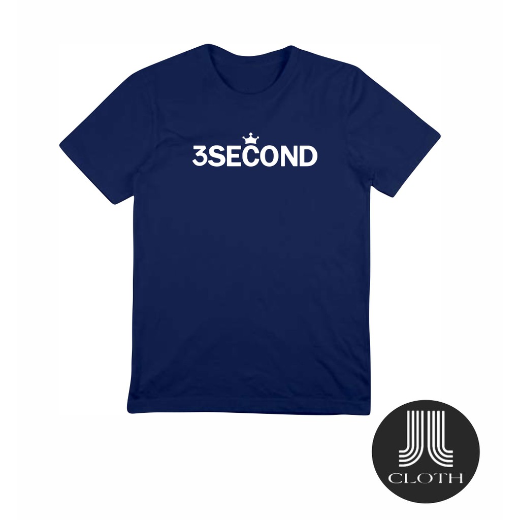 T-SHIRT BAJU KAOS DISTRO 3 SECOND FORMAL COMBED 30S MURAH