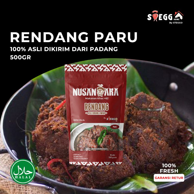 

NUSANTARA Rendang Paru 500 gr by STEGGO