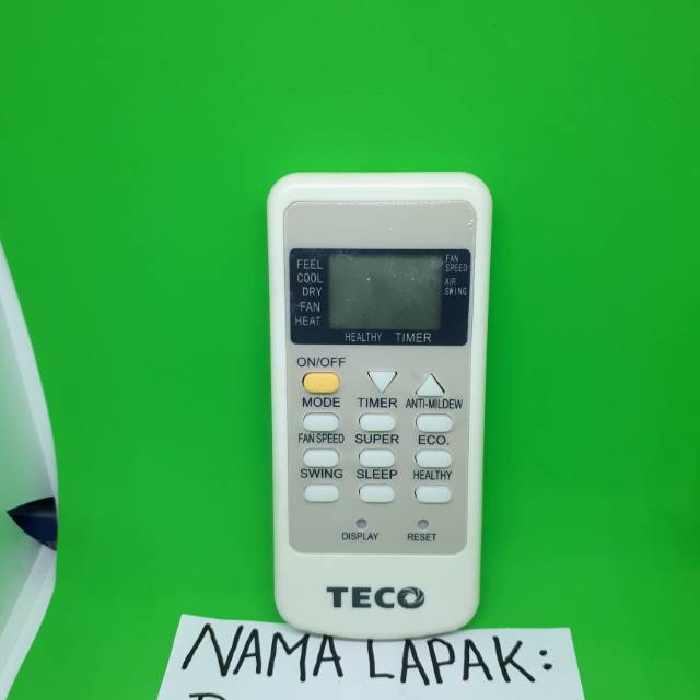 REMOTE REMOT AC TECO ORIGINAL ASLI