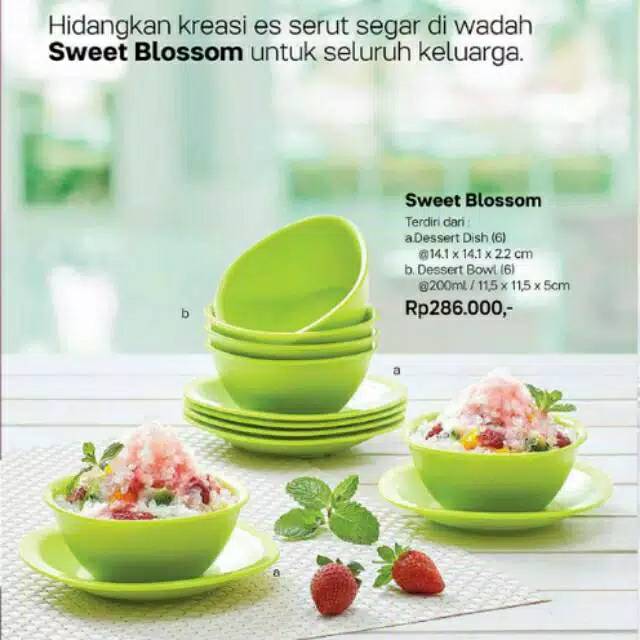 Sweet Blossom Tupperware Hijau Shopee Indonesia