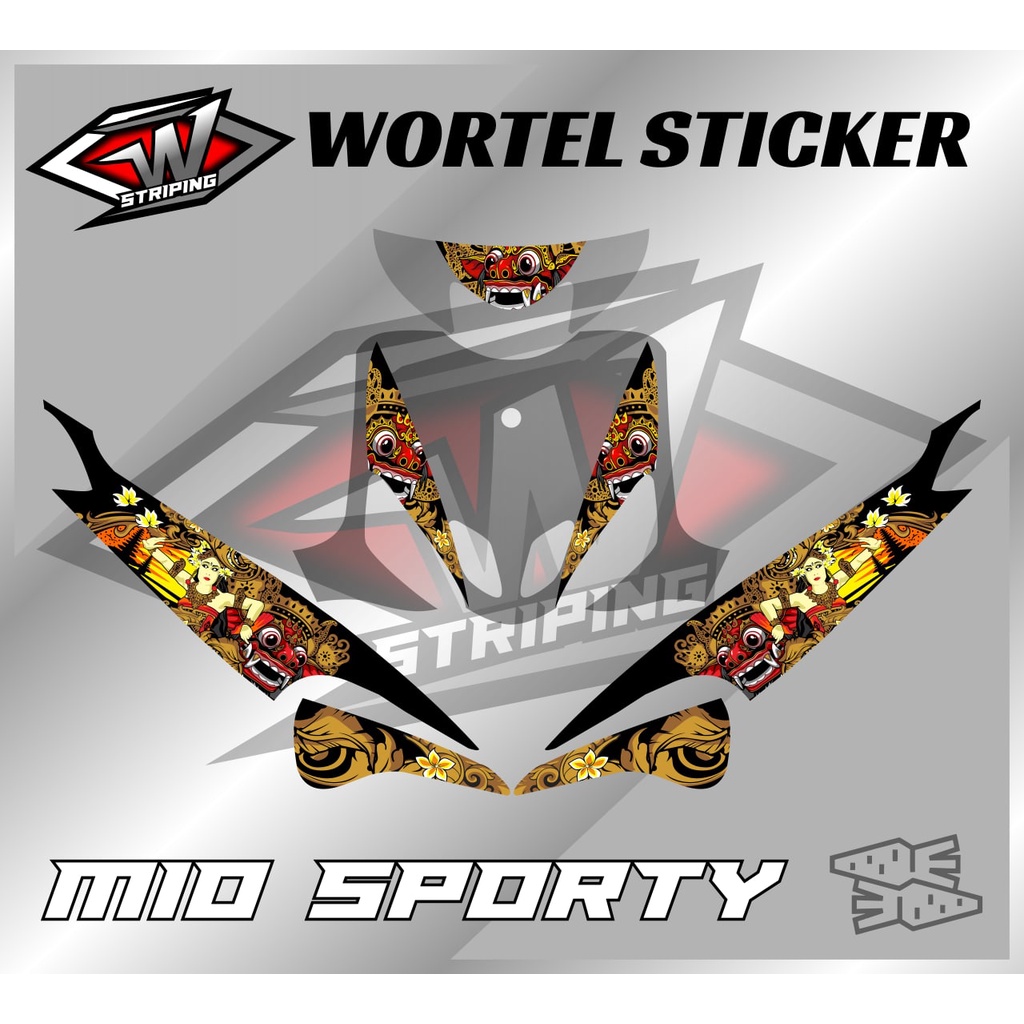 Striping Mio Sporty-Stiker Hologram lis Decal Motor Mio Smile Mio Sporty Racing v3