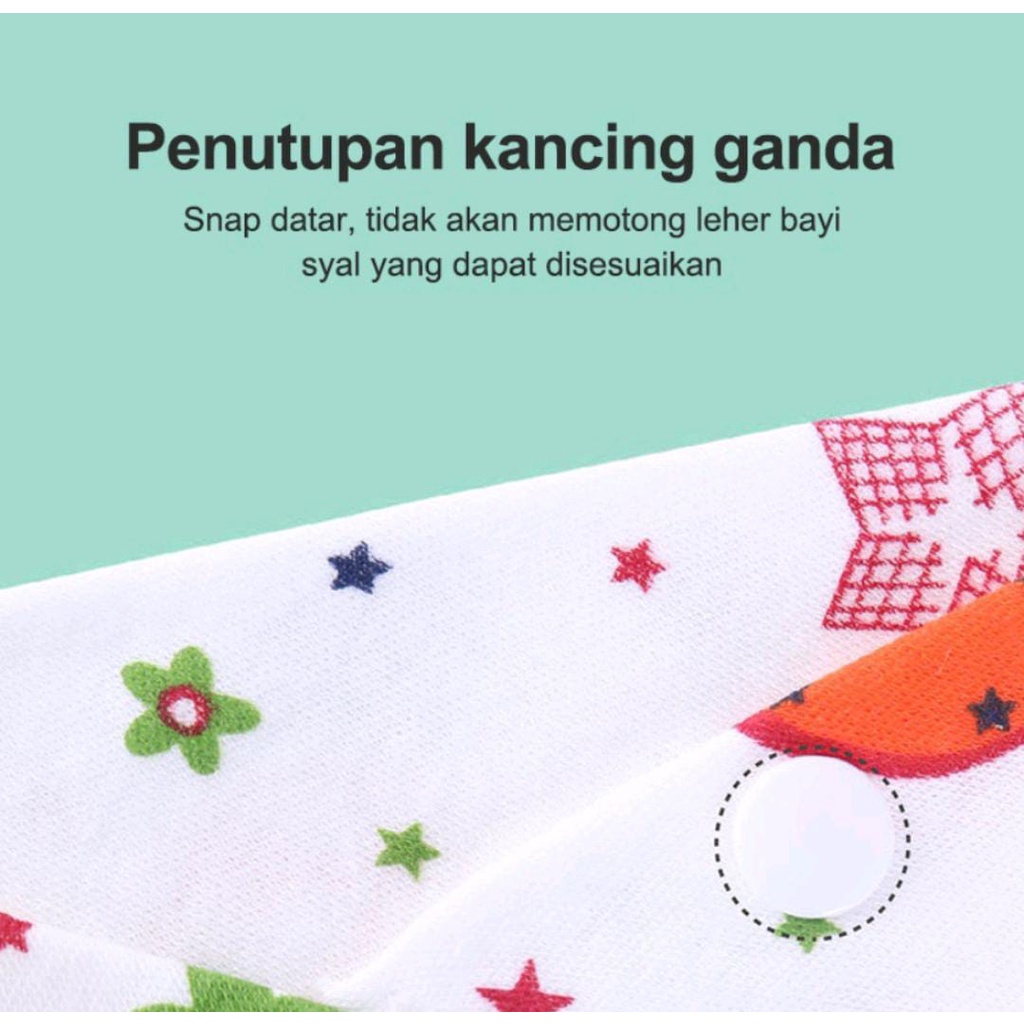 Slabber Segitiga Bayi / Celemek Makan Bayi/Otto makan bayi