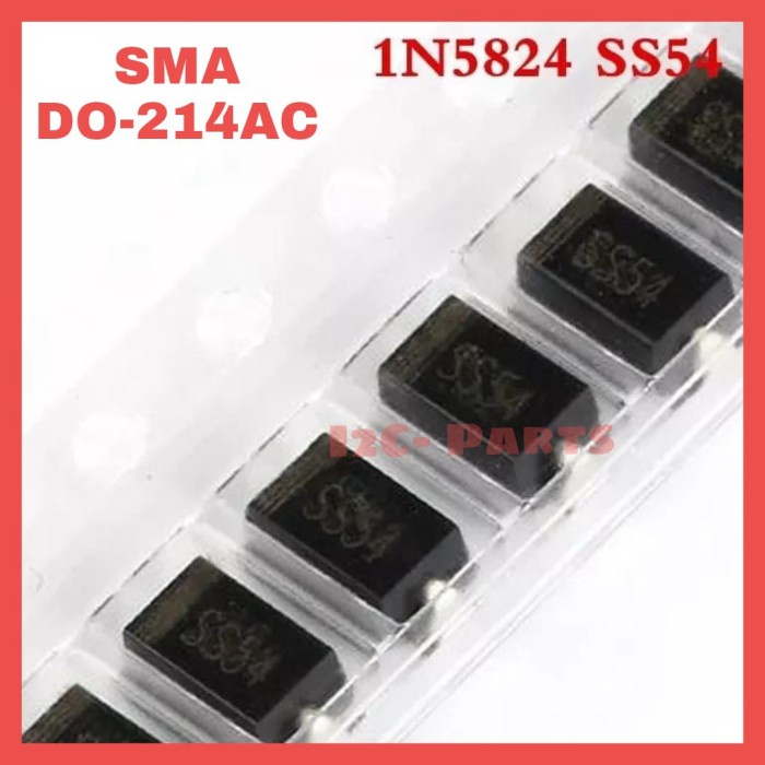 DIODA SS54 SMD 5A 1N5824 SMA DO-214AC SCHOTTKY BARRIER RECTIFIER SR540