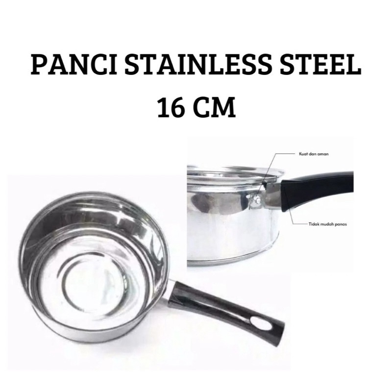 panci stainless 16cm rebus mie