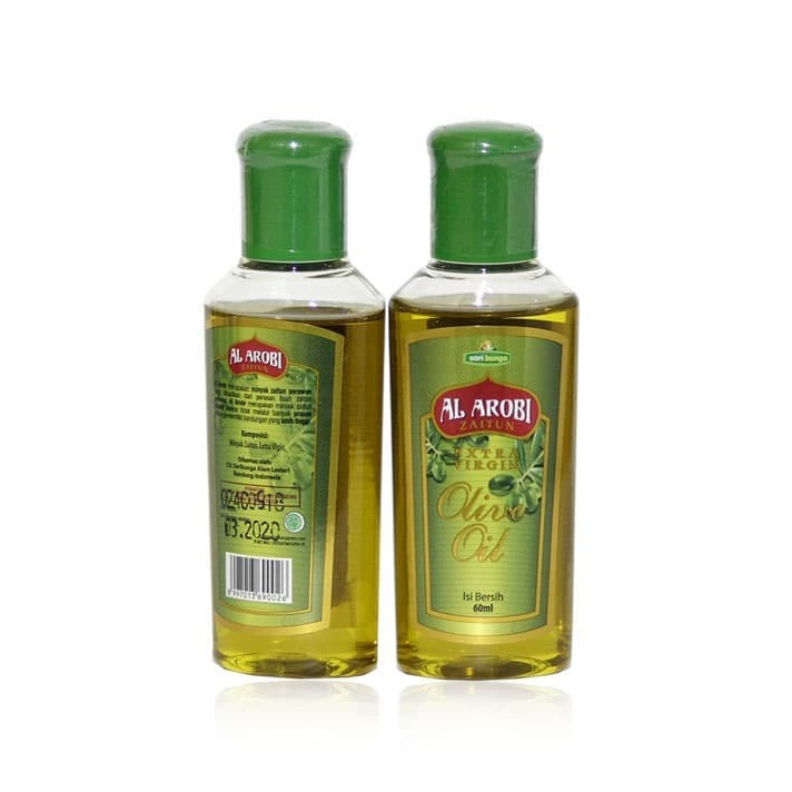 

Minyak Zaitun (Olive Oil Extra Virgin) Al Arobi 60 ml Sari Bunga