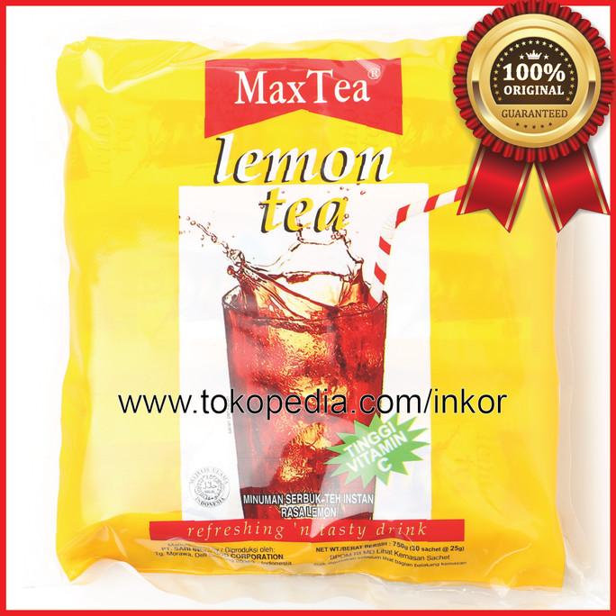 

[COD] MAXTEA LEMON TEA MINUMAN SERBUK TEH INSTAN RASA LEMON BAG 30X25GR [COD]