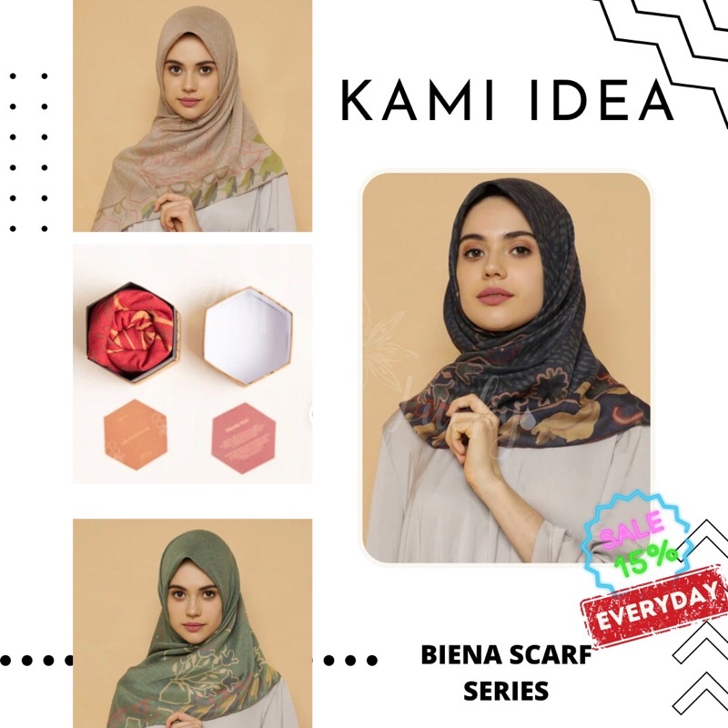 Promo Kami Idea Scarf (Jilbab/Hijab) - Biena Series - BUKAN REJECT