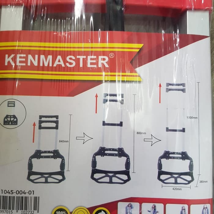 Kenmaster Trolley Cart KM-WBAI CAP 70KG Troli Folded Multifungsi 70 KG