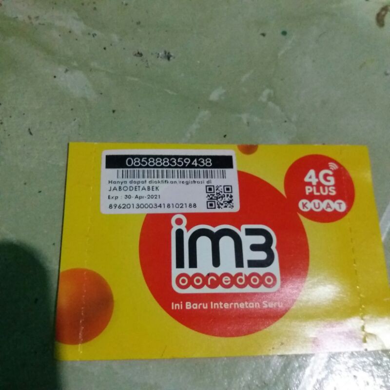 Kartu Perdana Indosat Nomor Cantik 3