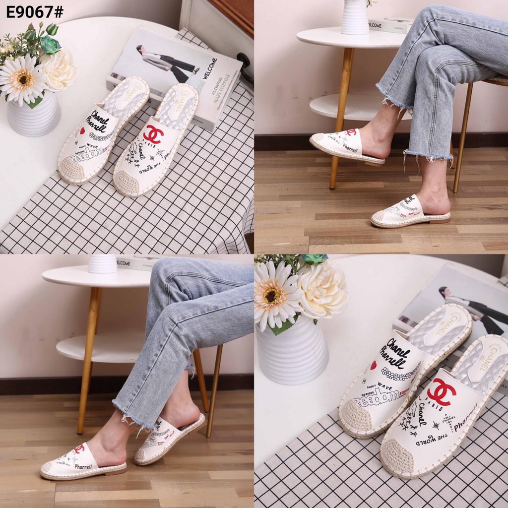 S-BAGUS INI Ch4N3L X Pharell Multy Colour Comfortable Casual Slip Women’s Shoes E9067#
