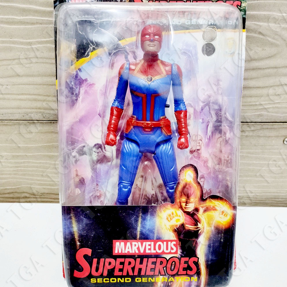 Marvelous Superheroes Mainan Action Figure Superhero Iron Man Captain Marvel