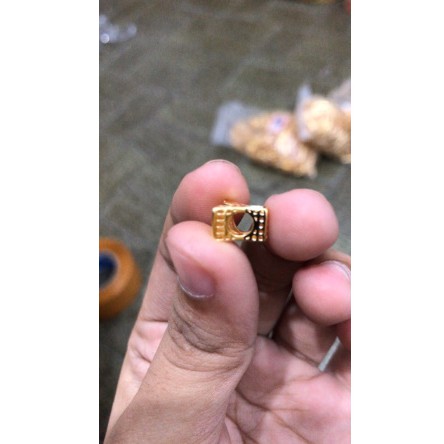 kalung Titan belut gold pnjg 45cm