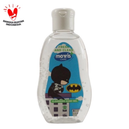 Morris Hand Sanitizer Anak Gel 75 ml - Batman/ Supermen /Wonderwomen