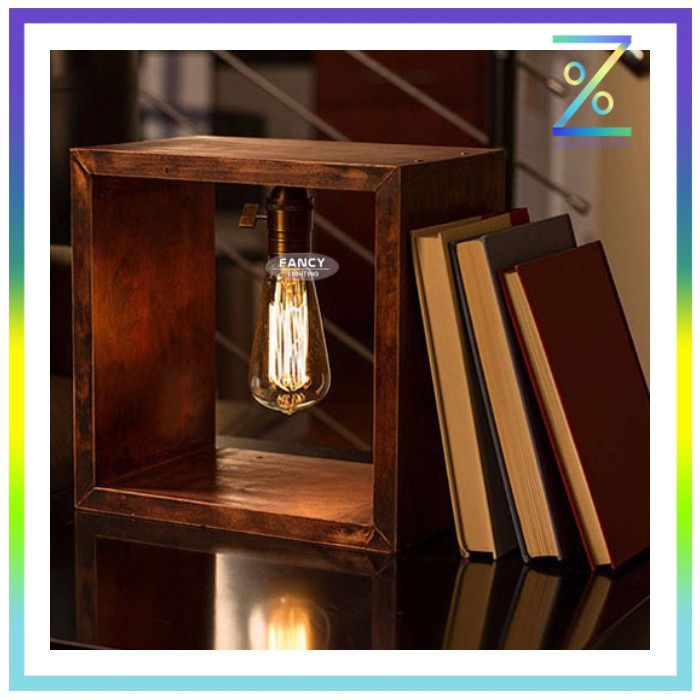 Lampu Pijar Vintage Model Bohlam Edison - 60W - ST64 - Warm White