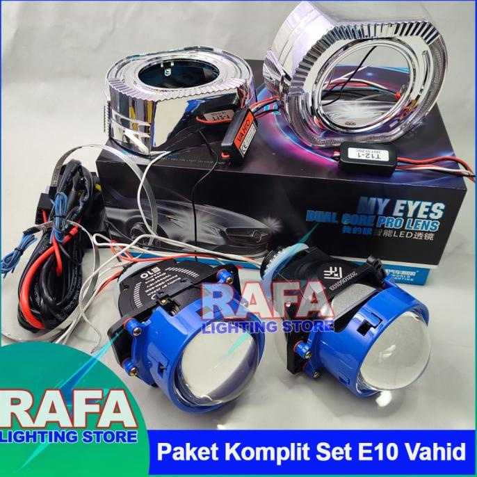 LED Projector Vahid | Bi-LED E10 | Paket Komplit Set E10 Vahid