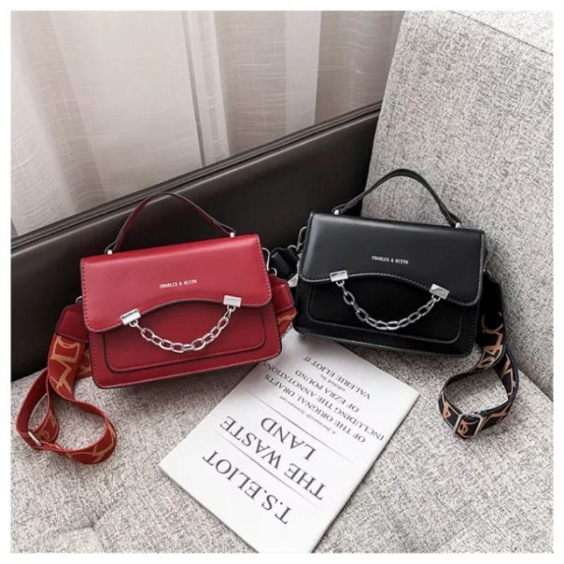 (GD002)Tas Charles & Keith Wanita Terbaru 2021/Tas Branded Import Fashion/Tas Selempang Wanita
