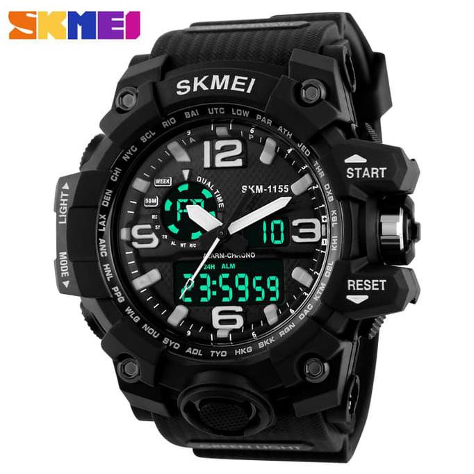 Jam Tangan Pria Sport Original Skmei 1155 Anti Air / G Shock Digitec