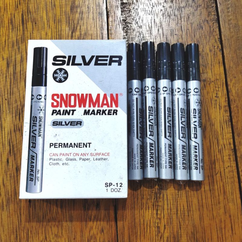 

Spidol Paint Marker Gold / silver / white Snowman permanent (1 pcs)