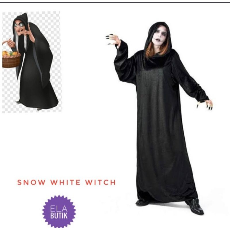 kostum witch-penyihir-snow white-dewasa-halloween kostum