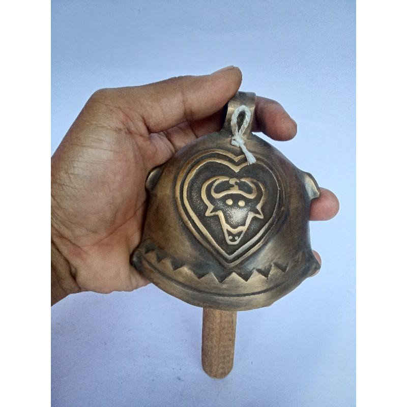 Bandul Kalung Sapi Klontongan Klontong Lembu ukuran no 3 (9cm) antik