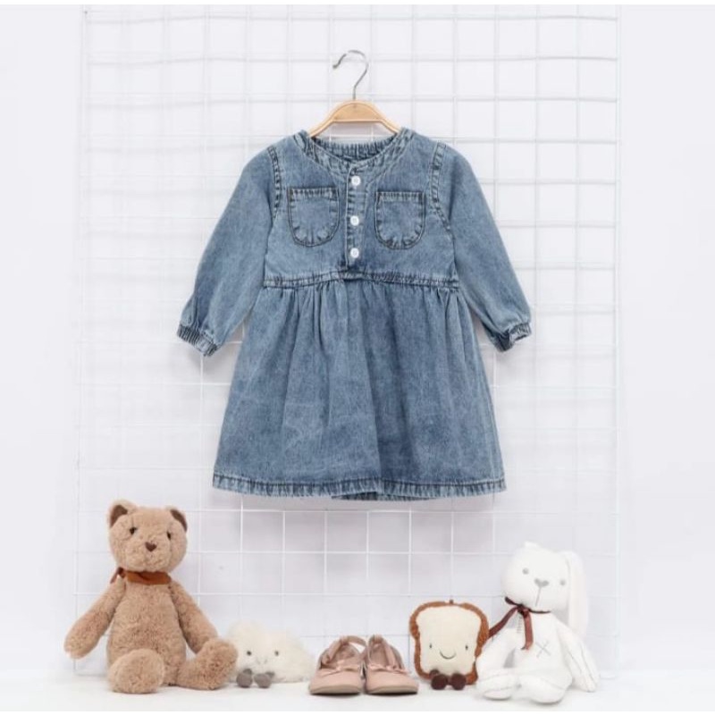 Dress Anak Jeans Tunik Terlaris Perempuan